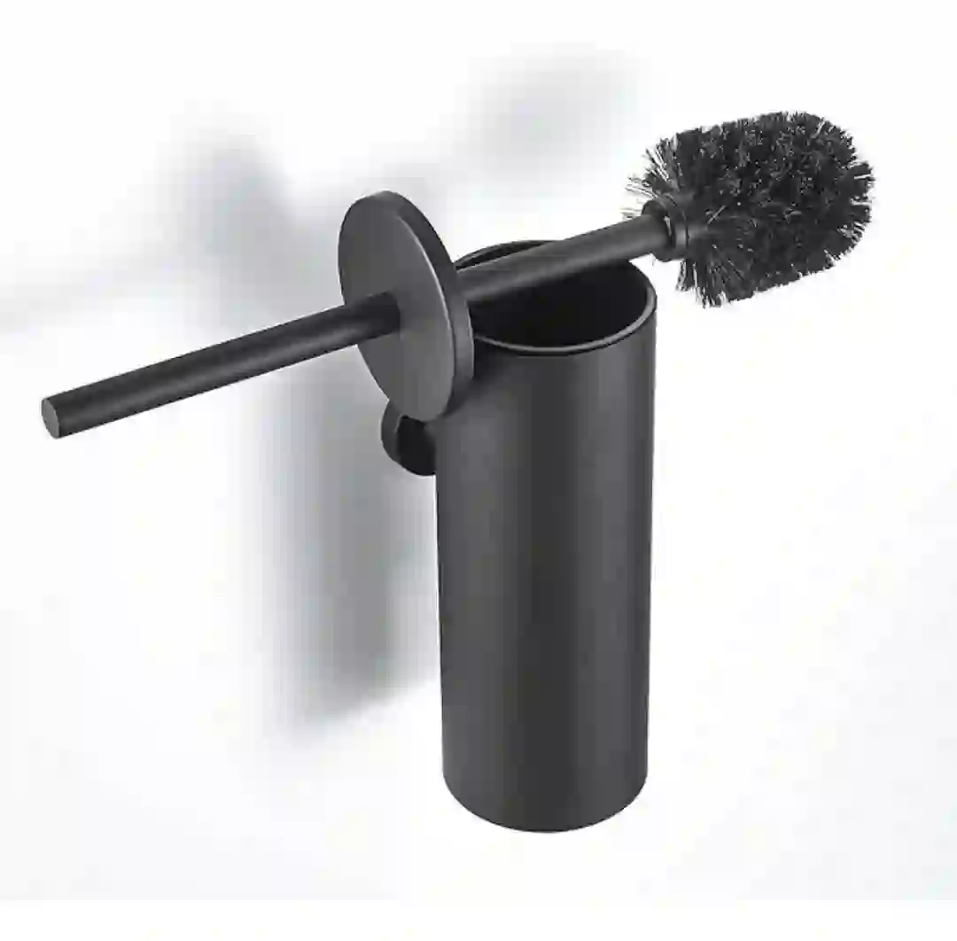 black toilet brush