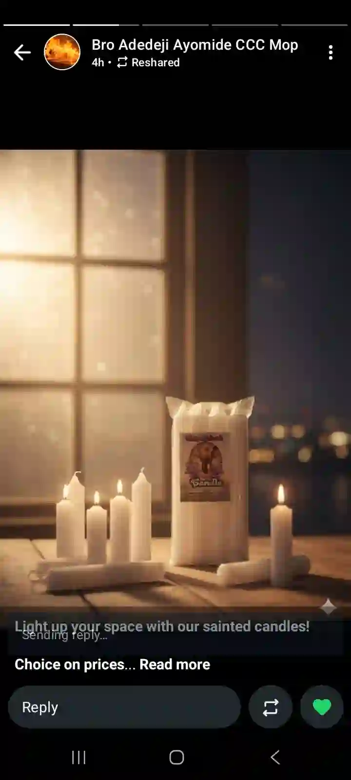 Holy Gabriel Candle